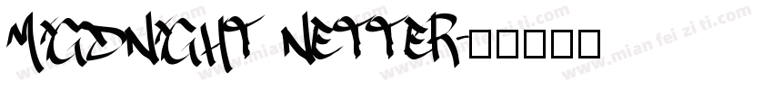 migdnight netter字体转换